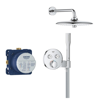GROHE Grohtherm Smartcontol Perfect Euphoria Doucheset - inbouw thermostaat - hoofdoucheset - 26cm - chroom
