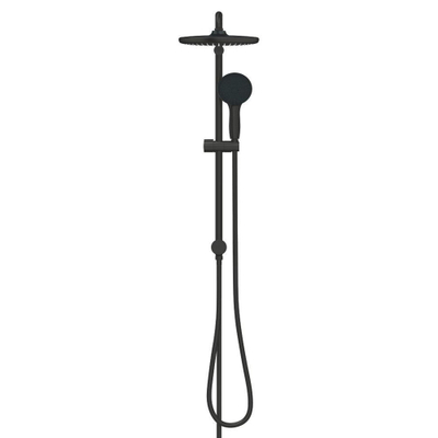 GROHE Tempesta System 250 Regendoucheset - 73.6cm - hoofddouche - 25cm - ronde handdouche - 3 straalsoorten - met omstelkraan - matte black