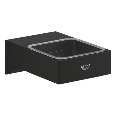 GROHE Selection Cube Wandhouder - voor zeepdispenser/zeepchaal/glas - phantom black