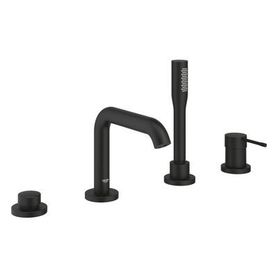 GROHE Essence badrandcombinatie - met omstel - inclusief staafhanddouche - - phantom black