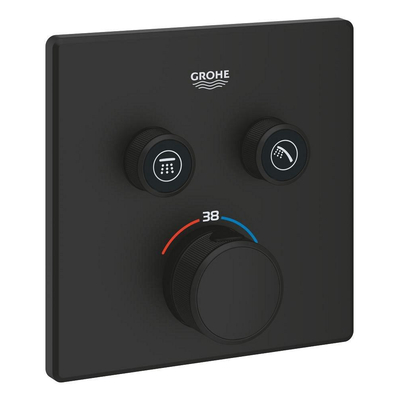 GROHE Grohtherm Smartcontrol Mengkraan - afdekset - thermostaat - met omstel - phantom black