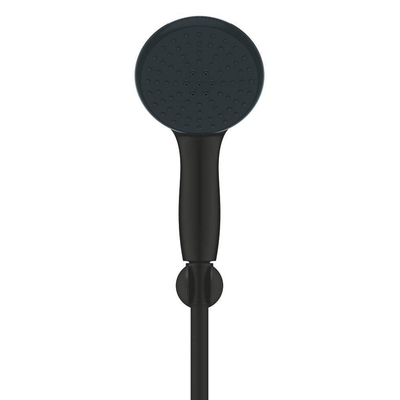 GROHE Vitalio Start QuickFix Handdoucheset - Ø11cm - 2 straalsoorten - 7.4l/min - met houder - met slang - 175cm - mat zwart