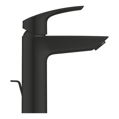 GROHE Eurosmart Wastafelmengkraan - M-size - met trekwaste - matte black