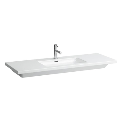 Laufen Living Square meubelwastafel 130x48x15cm zonder kraangat met overloop keramiek wit