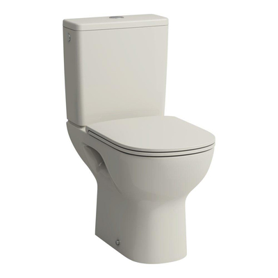 Laufen Lua duobloktoilet 36x65x42cm diepspoel zonder spoelrand PK zonder antikalkbehandeling Keramiek Pergamon