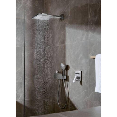 Hansgrohe Raindance E Square hoofddouche E300 1jet met douchearm 39cm 30x30cm chroom