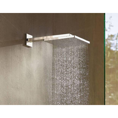 Hansgrohe Raindance E Square hoofddouche E300 1jet met douchearm 39cm 30x30cm EcoSmart chroom