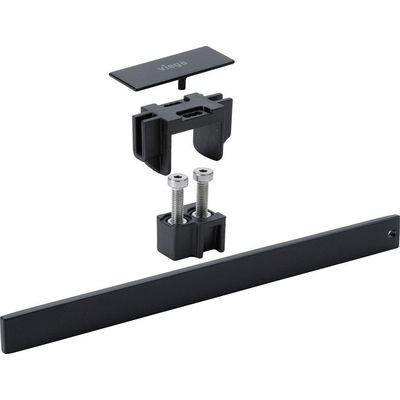 Viega Advantix vario insteekrooster 20cm met montagetoebehoren zwart