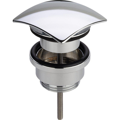 Viega Visign v2 universele afvoerplug vierkant niet afsluitbaar chroom