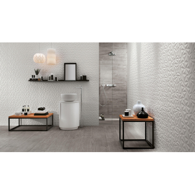 Atlas Concorde 3D Wall Design Vloer- en wandtegel - 80x40cm - 10mm - gerectificeerd - Angle White (Wit)