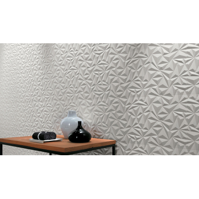 Atlas Concorde 3D Wall Design Vloer- en wandtegel - 80x40cm - 10mm - gerectificeerd - Angle White (Wit)