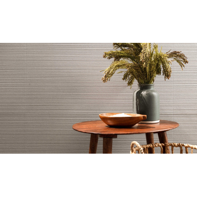 Atlas Concorde 3D Wall Carve Wandtegel - 80x40cm - 8.5mm - gerectificeerd - Chisel Pearl (Grijs)