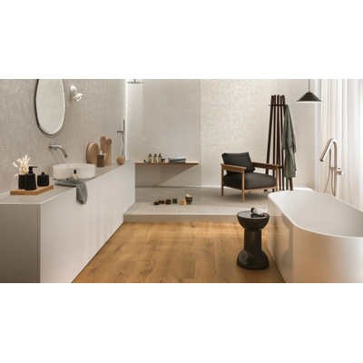 Atlas Concorde 3D Wall Carve Vloer- en wandtegel - 80x40cm - 8.5mm - gerectificeerd - Leaf White (Wit)