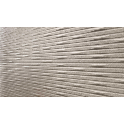 Atlas Concorde 3D Wall Carve Wandtegel - 80x40cm - 8.5mm - gerectificeerd - Whittle Ivory (Beige)