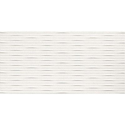 Atlas Concorde 3D Wall Carve Wandtegel - 80x40cm - 8.5mm - gerectificeerd - Whittle White (Wit)
