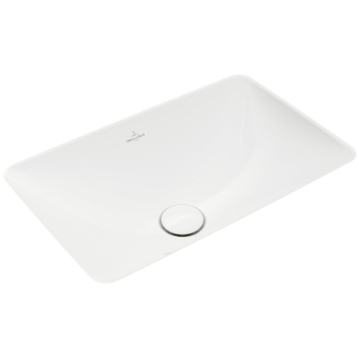 Villeroy & boch Loop & friends onderb.wastafel 61,5x38cm z/kr.gat m/overl C+ bl.