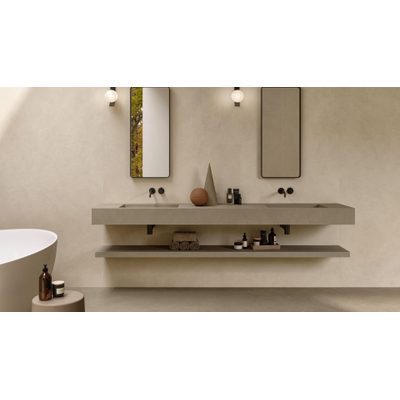 Atlas concorde Boost natural wandtegel 120x50cm 8,5cm mat rect. kaolin