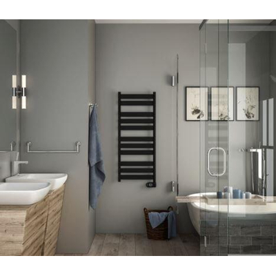 Zehnder Zeta elektrische designradiator - 160x60cm - 750W - mat zwart (RAL9205)