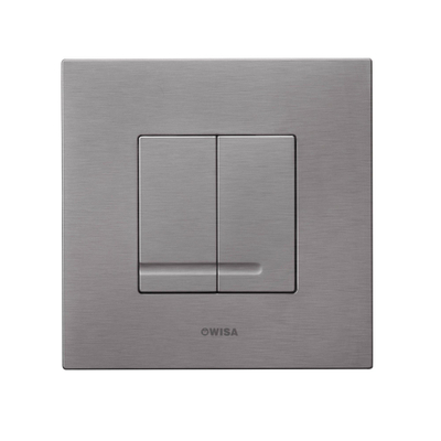 Wisa XS bedieningsplaat dualflush kunststof mat staal