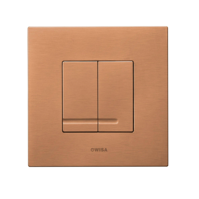 Wisa XS bedieningsplaat dualflush kunststof mat koper