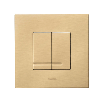 Wisa XS bedieningsplaat dualflush kunststof mat goud