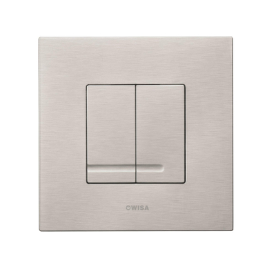 Wisa XS bedieningsplaat dualflush kunststof mat geborsteld