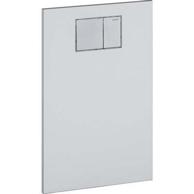 Geberit AquaClean bedieningplaat met frontbediening voor toilet 59x38cm glas wit