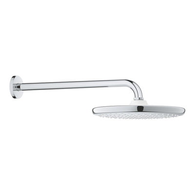 GROHE Tempesta 250 Hoofddouche - 25cm - 1 straalsoort - wandarm 38cm - chroom/wit