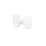 Haceka Kosmos Dubbele Bekerhouder - glas - mat wit HA402808