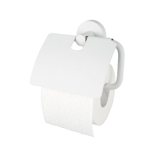 Haceka Kosmos Toiletrolhouder met klep Mat Wit OUTLET