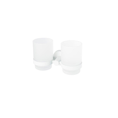 Haceka Kosmos Dubbele Bekerhouder - glas - mat wit