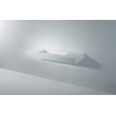 Ideavit Solidsquare Wastafel 120x46x10cm rechthoek 0 kraangaten 1 wasbak Solid surface wit SW85927