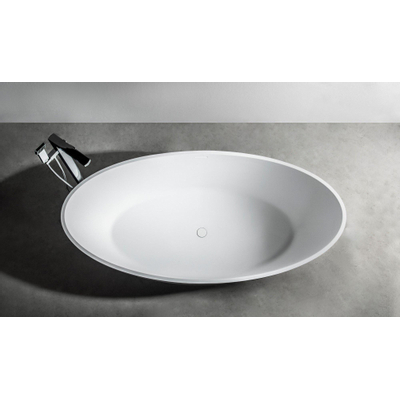 Ideavit Solidellipse Vrijstaand bad 180x88cm ovaal Solid surface wit