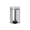 Brabantia NewIcon Pedaalemmer - 3 liter - kunststof binnenemmer - matt Steel SW237252
