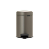 Brabantia NewIcon Pedaalemmer - 3 liter - kunststof binnenemmer - platinum SW237249