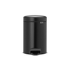 Brabantia NewIcon Pedaalemmer - 3 liter - kunststof binnenemmer - matt black SW237250