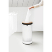 Brabantia Wasbox - 35 liter - kurkendeksel - uitneembare waszak - wit SW237300