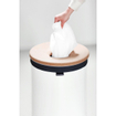 Brabantia Wasbox - 60 liter - kurkendeksel - uitneembare waszak - wit SW237308