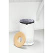 Brabantia Wasbox - 60 liter - kurkendeksel - uitneembare waszak - wit SW237308