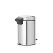 Brabantia NewIcon Pedaalemmer - 3 liter - kunststof binnenemmer - matt steel fingerprint proof SW237253