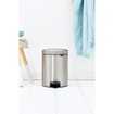 Brabantia NewIcon Pedaalemmer - 5 liter - kunststof binnenemmer - matt steel fingerprint proof SW237266