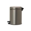 Brabantia NewIcon Pedaalemmer - 5 liter - kunststof binnenemmer - platinum SW237262