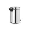 Brabantia NewIcon Pedaalemmer - 3 liter - kunststof binnenemmer - brilliant steel SW237251