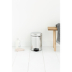 Brabantia NewIcon Pedaalemmer - 3 liter - kunststof binnenemmer - brilliant steel SW237251