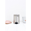 Brabantia NewIcon Pedaalemmer - 3 liter - kunststof binnenemmer - matt Steel SW237252