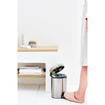 Brabantia NewIcon Pedaalemmer - 3 liter - kunststof binnenemmer - matt steel fingerprint proof SW237253