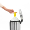Brabantia NewIcon Pedaalemmer - 3 liter - kunststof binnenemmer - matt steel fingerprint proof SW237253