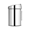 Brabantia Touch Bin Afvalemmer - wand - 3 liter - kunststof binnenemmer - brilliant steel SW237277