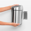 Brabantia Touch Bin Afvalemmer - wand - 3 liter - kunststof binnenemmer - matt steel SW237278