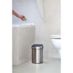 Brabantia Touch Bin Afvalemmer - wand - 3 liter - kunststof binnenemmer - matt steel SW237278